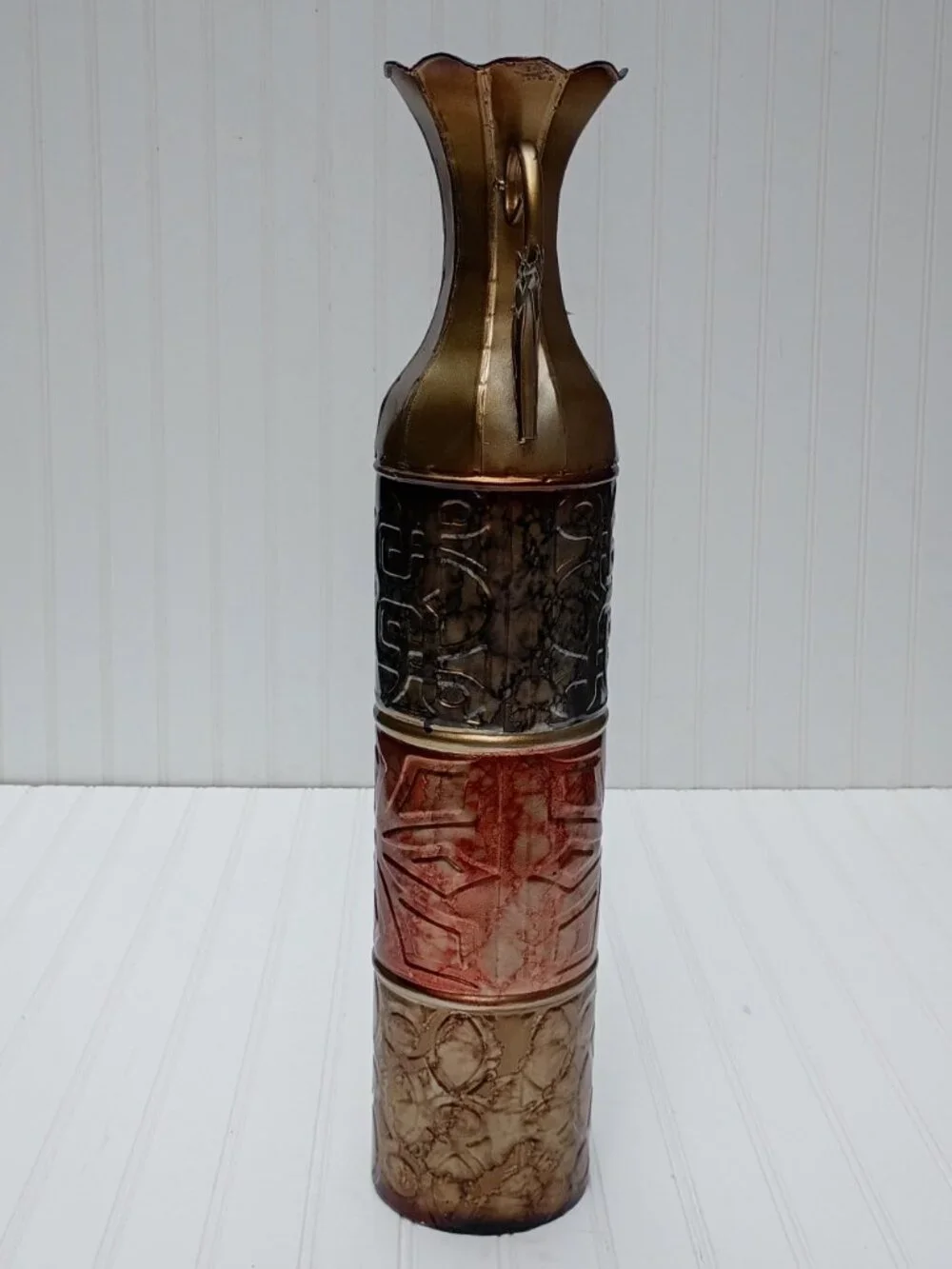 Tall Metal Floor Vase 23